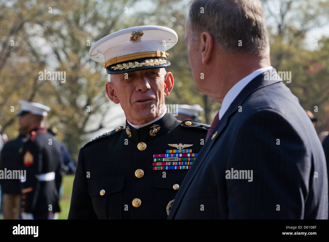 US Marine Corps Tenente Generale in uniforme - Washington DC, Stati Uniti d'America Foto Stock