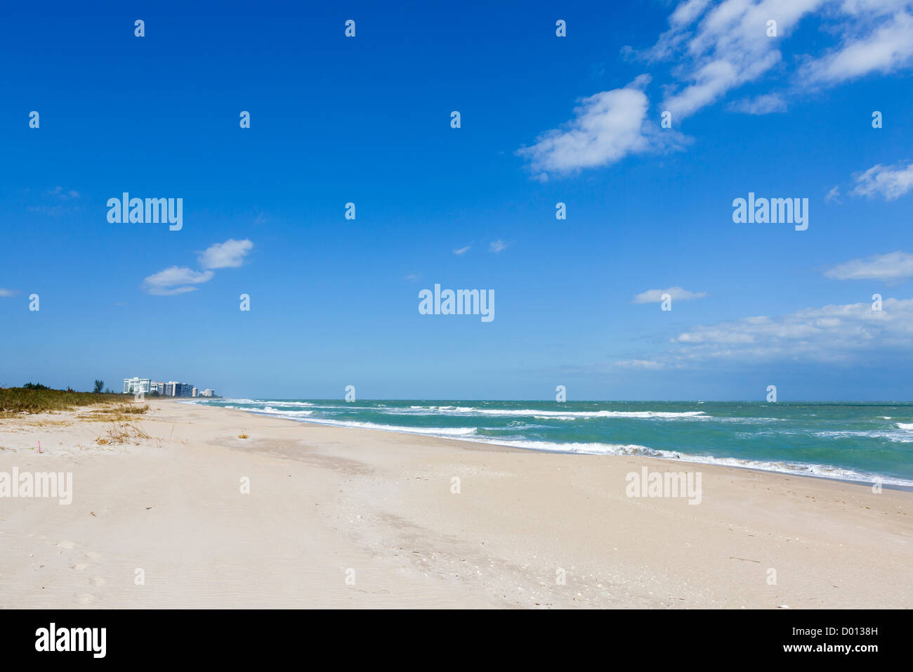Spiaggia a Fort Pierce Ingresso parco statale, St Lucie County, Treasure Coast, Florida, Stati Uniti d'America Foto Stock