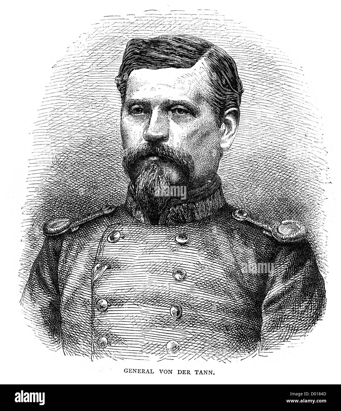 Generale Ludwig von der Tann bavarese generale durante il Franco Prussiana di guerra Foto Stock