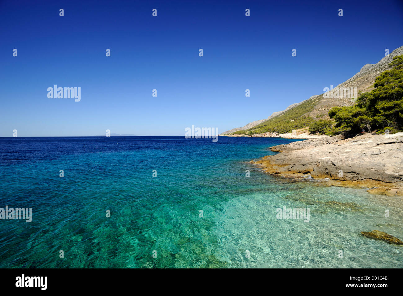 Croazia, Dalmazia, isola di Hvar, costa meridionale, Bojanic Foto Stock