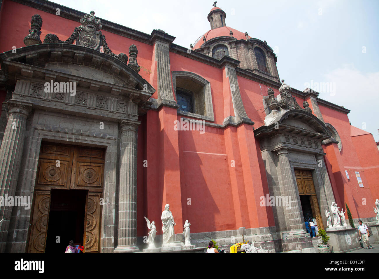 Il Templo deJesus Maria chiesa nel centro storico di Città del Messico DF Foto Stock