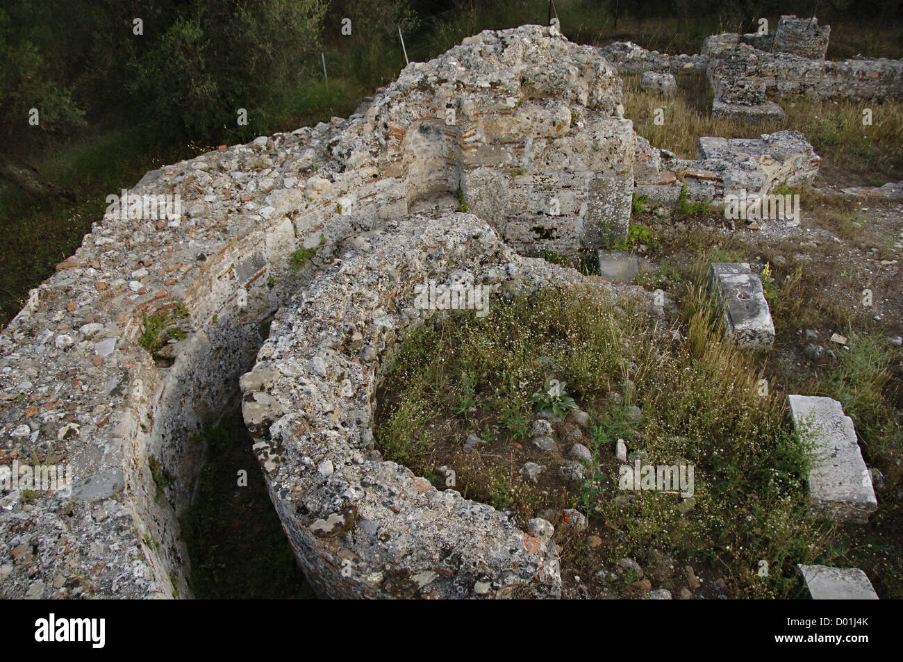 La Grecia. Sparta. La chiesa bizantina di Cristo Salvatore. Decimo -11° secoli. Foto Stock