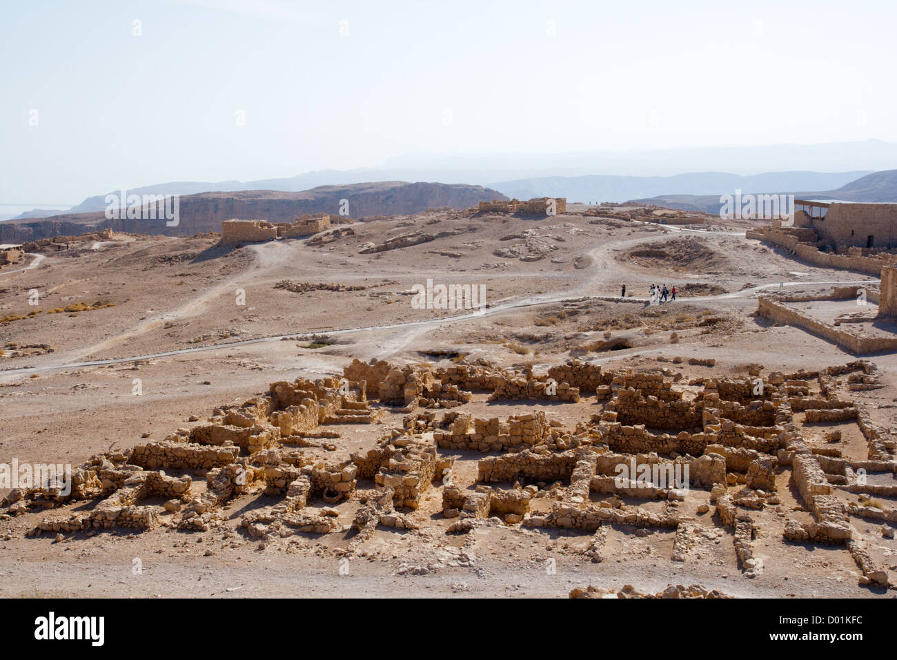 Masada nel deserto del Negev. Israele Foto Stock