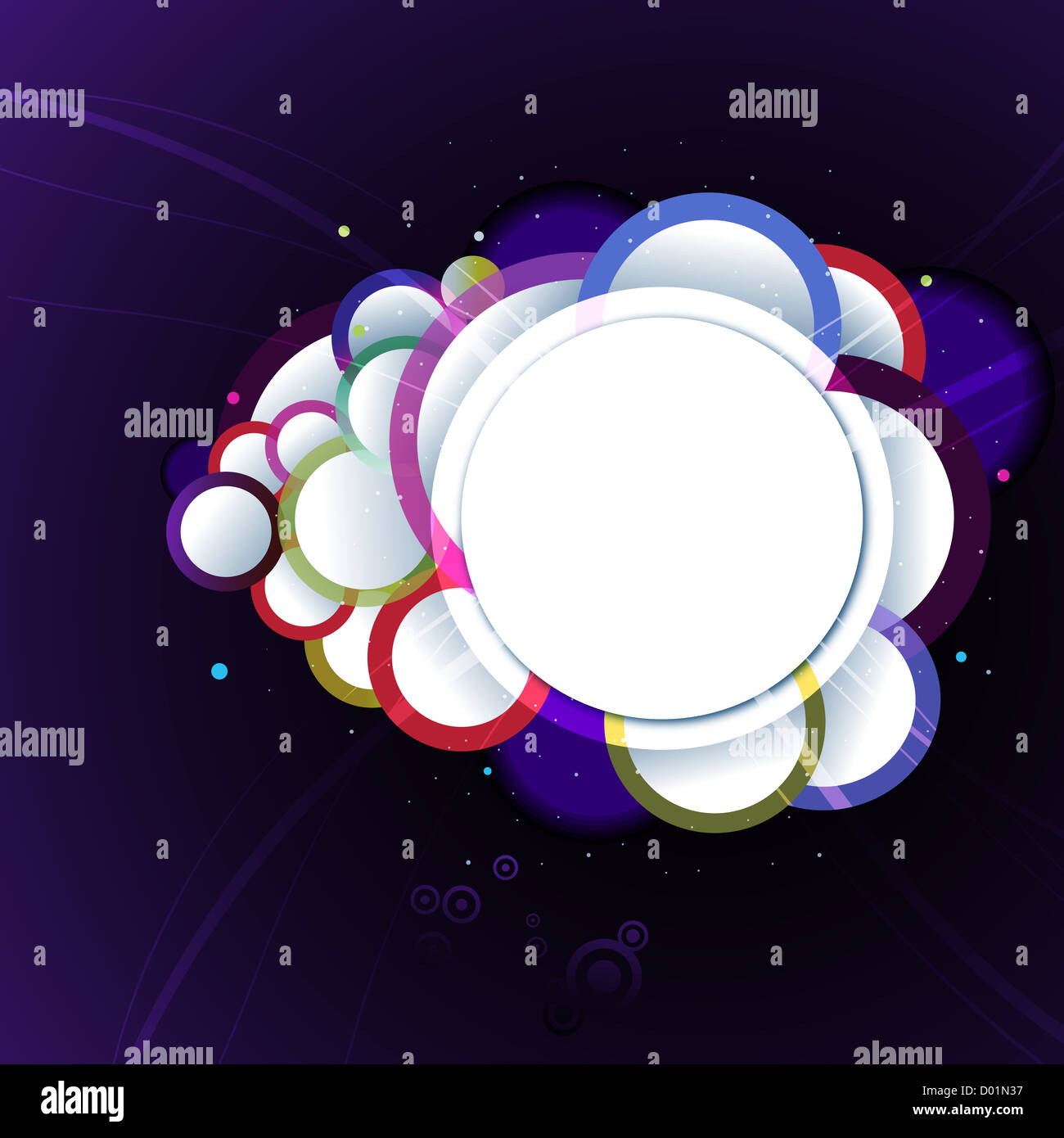Illustrazione di colorato sfondo vettoriale Foto Stock