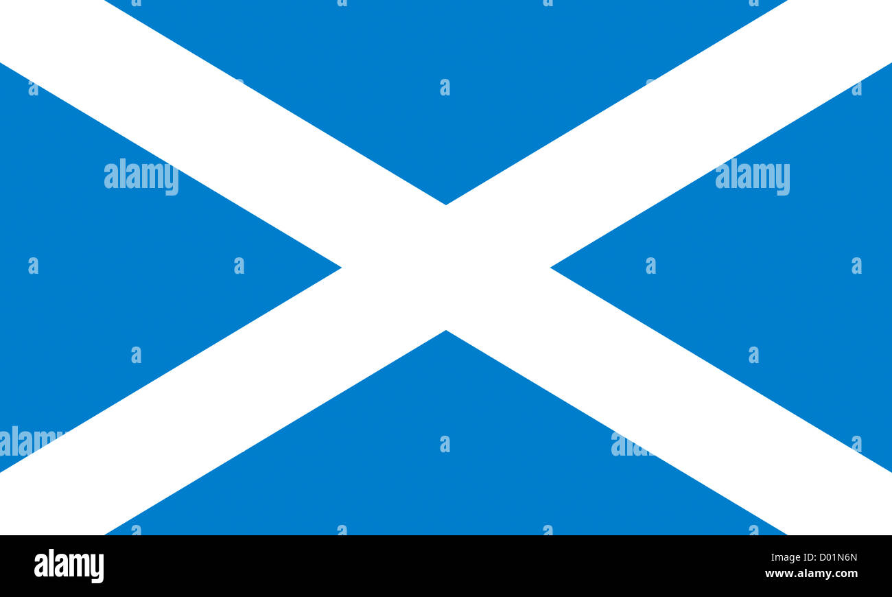 Bandiera del Regno di Scozia. Foto Stock