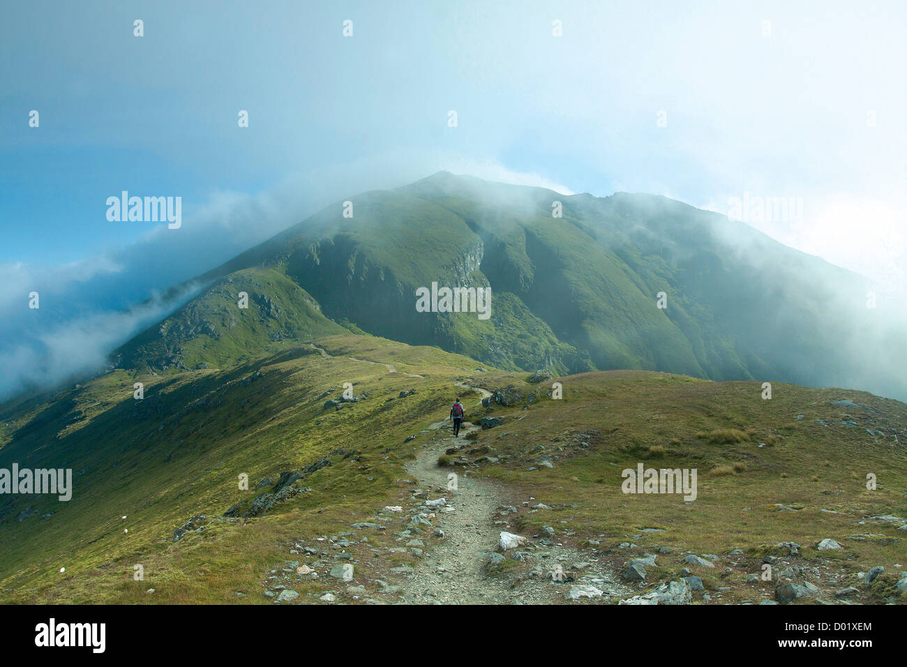 La Munro di Beinn Lawers dal Munro di Beinn Ghlas, Perthshire Foto Stock