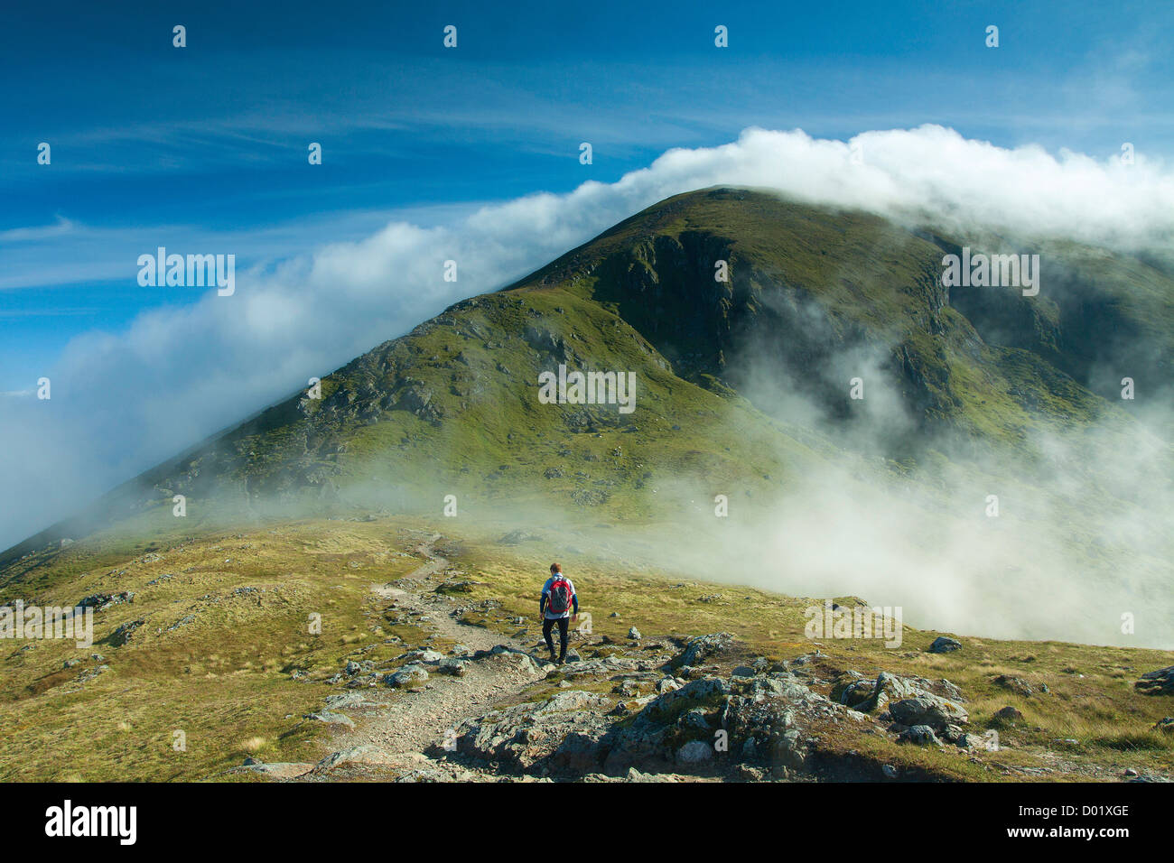 La Munro di Beinn Lawers dal Munro di Beinn Ghlas, Perthshire Foto Stock