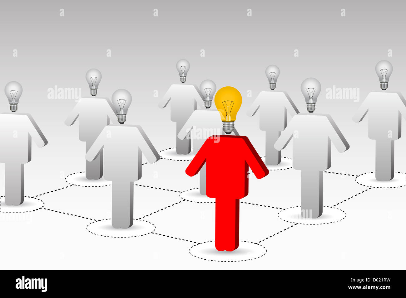 Illustrazione della scheda aziendale Foto Stock