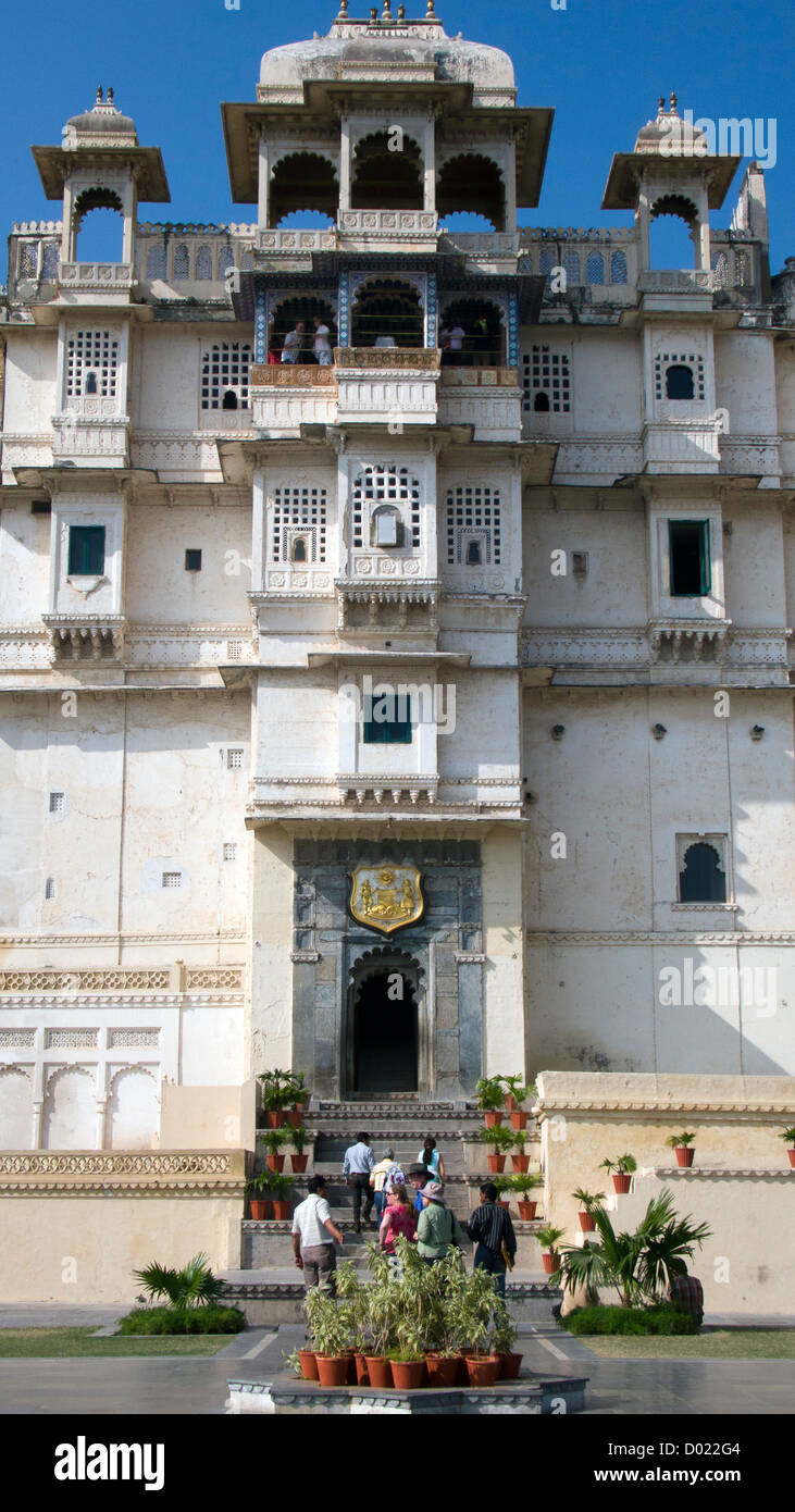 City Palace Udaipur Rajasthan in India Foto Stock