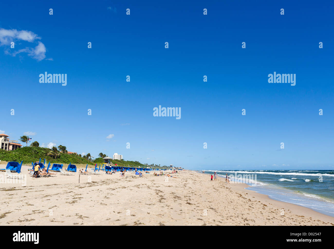 Spiaggia di Delray Beach, Treasure Coast, Florida, Stati Uniti d'America Foto Stock