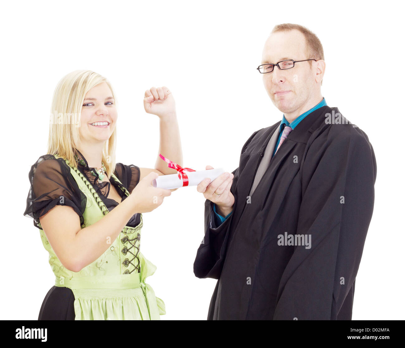 Conferimento di un grado Foto Stock