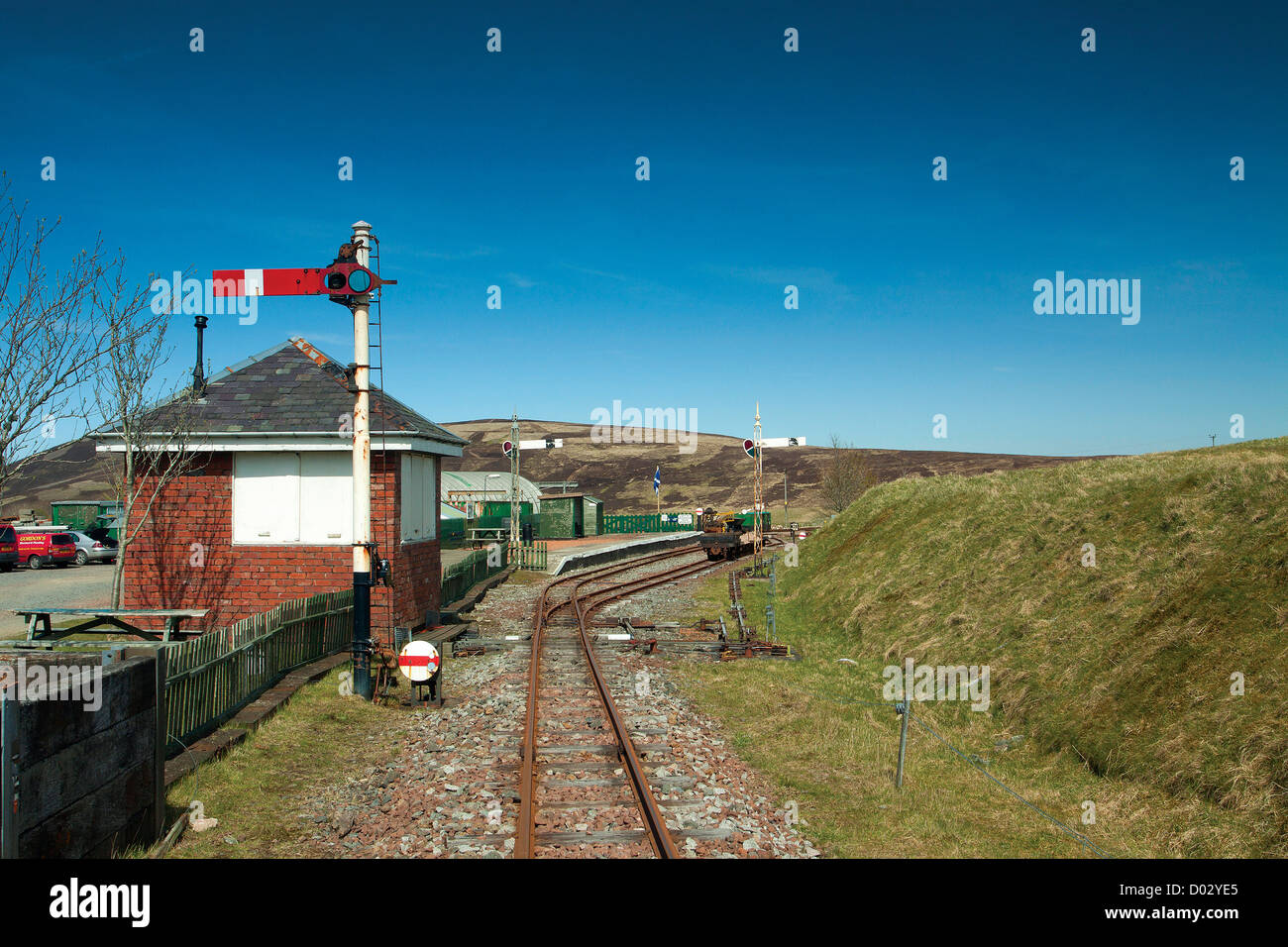 Stazione di segnale, Leadhills Wanlockhead ferroviarie, Leadhills, South Lanarkshire Foto Stock