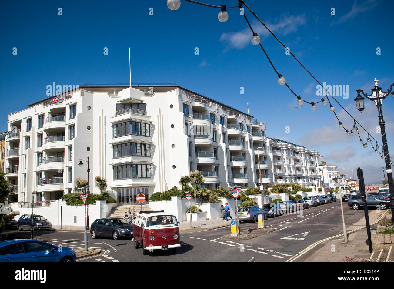 La Warnes edificio sul sito del vecchio Warnes Hotel a Worthing, West Sussex, Regno Unito Foto Stock