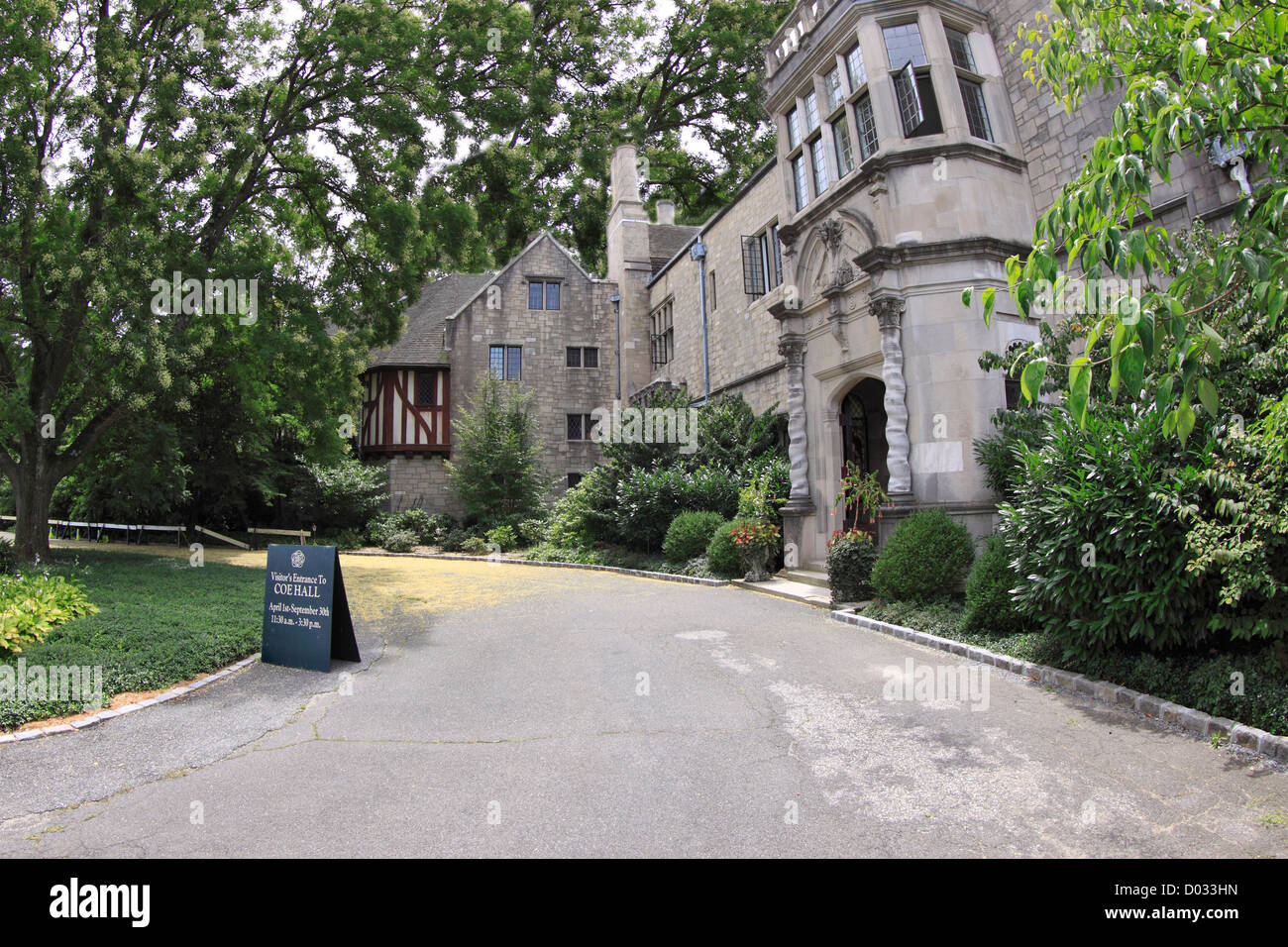 Coe Hall a piantare i campi Arboretum gold coast station wagon di William R. Coe Oyster Bay Long Island NY Foto Stock