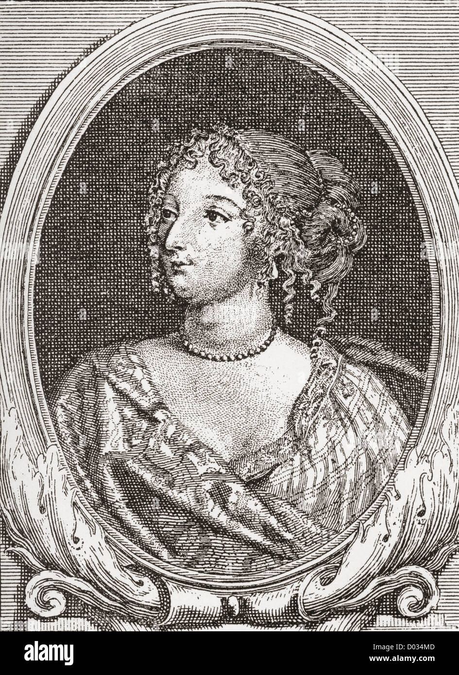 Françoise Athénaïs de Rochechouart de Mortemart, marchesa di Montespan, 1641 - 1707, meglio nota come Madame de Montespan. Foto Stock