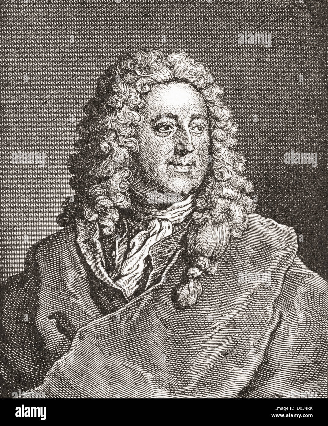 John Law, 1671 - 1729. Economista scozzese e il controllore generale delle finanze di Francia sotto il re Luigi XV. Foto Stock