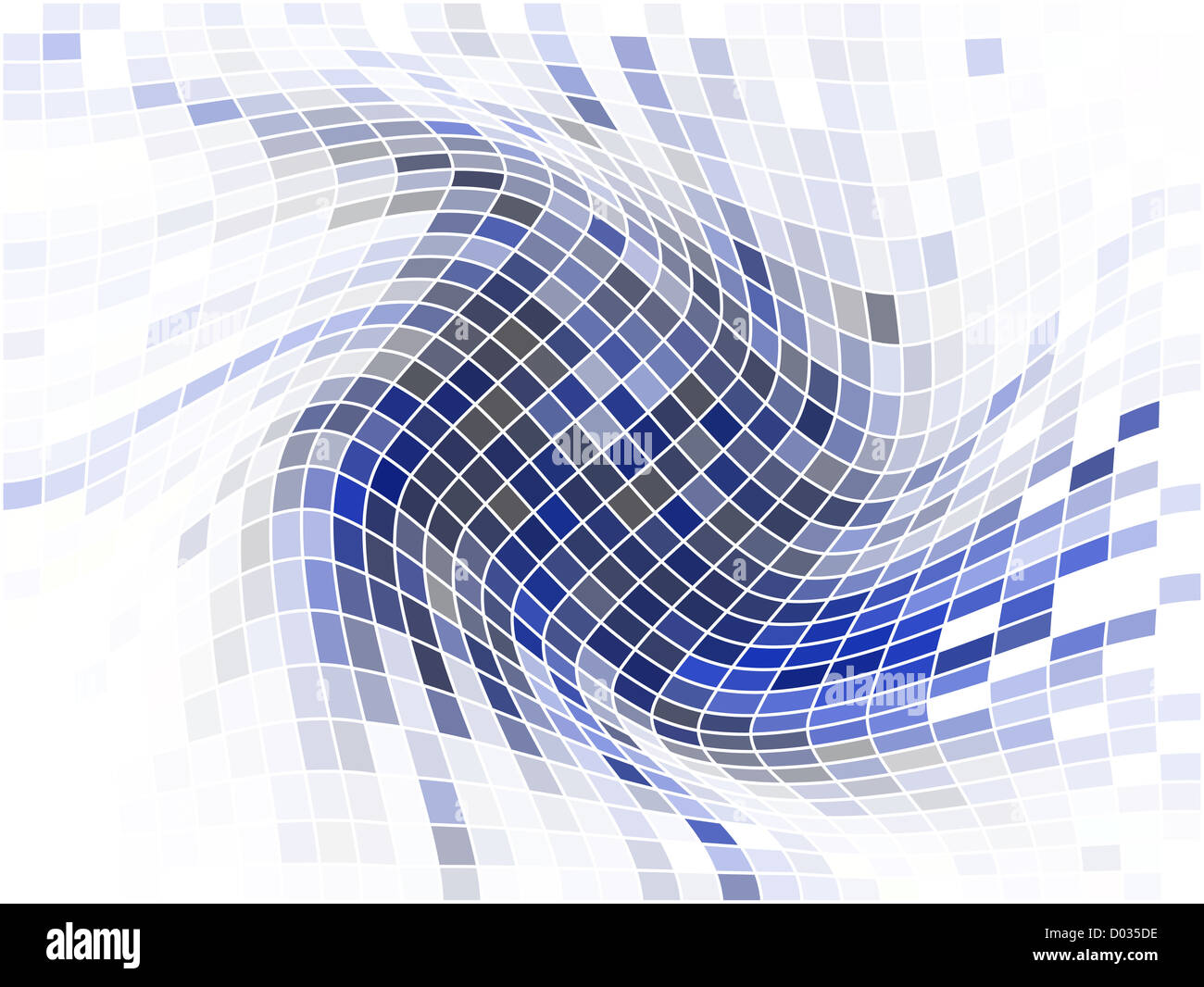 Abstract sullo sfondo di un mosaico swirl Foto Stock