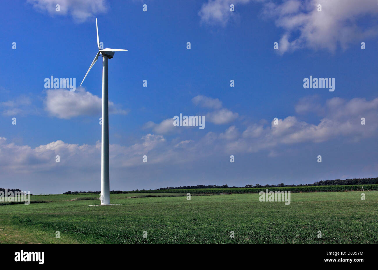 Turbina eolica eastern Long Island New York Foto Stock