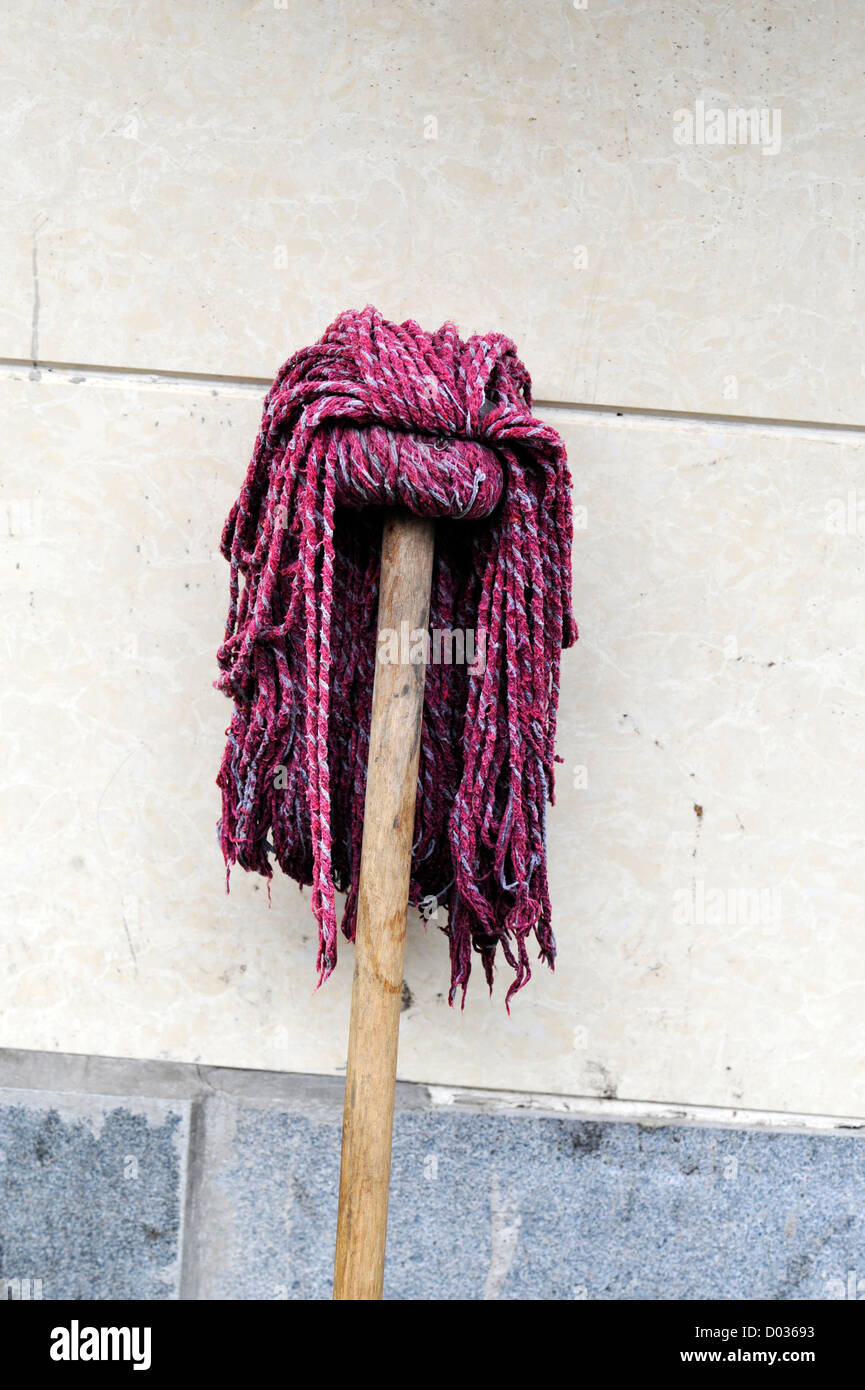 Un pavimento mop Foto Stock