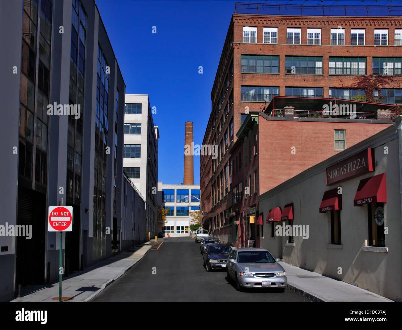 Bashford Street downtown Yonkers New York Foto Stock