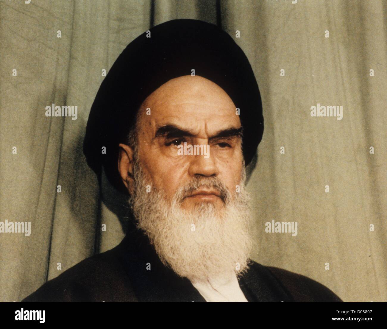 L ayatollah Khomeini.fornito da foto, inc.(Immagine di credito: © fornito dal mondo foto, Inc/Globe foto/ZUMAPRESS.com) Foto Stock