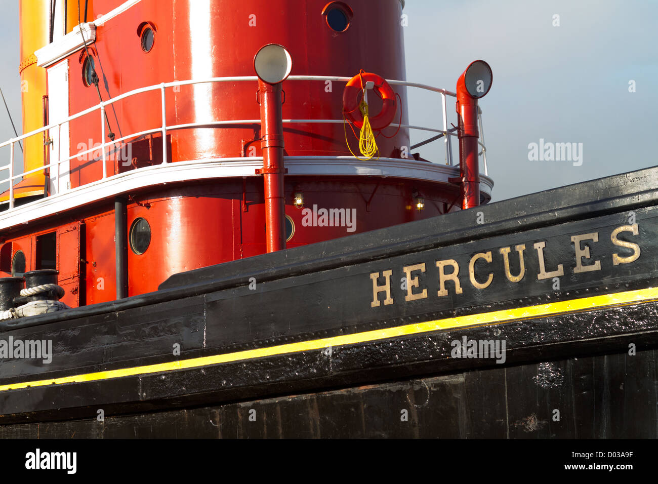 Per la navigazione marittima rimorchiatore Hercules ancorata a San Francisco, California Foto Stock