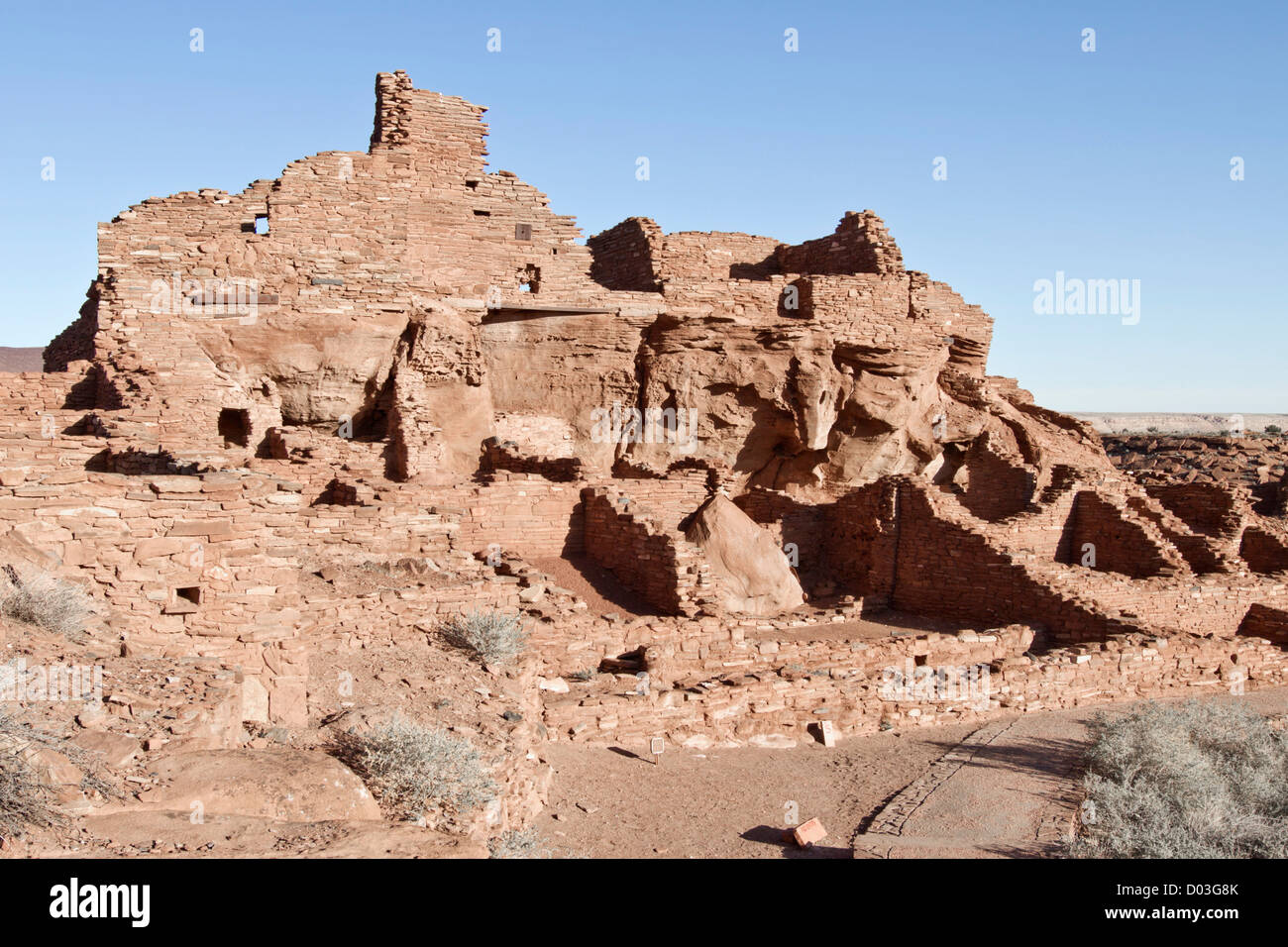 Stati Uniti d'America, Arizona. Native American rovine di Wupatki National Monument si trova nel centro-nord Arizona, vicino a Flagstaff. Foto Stock