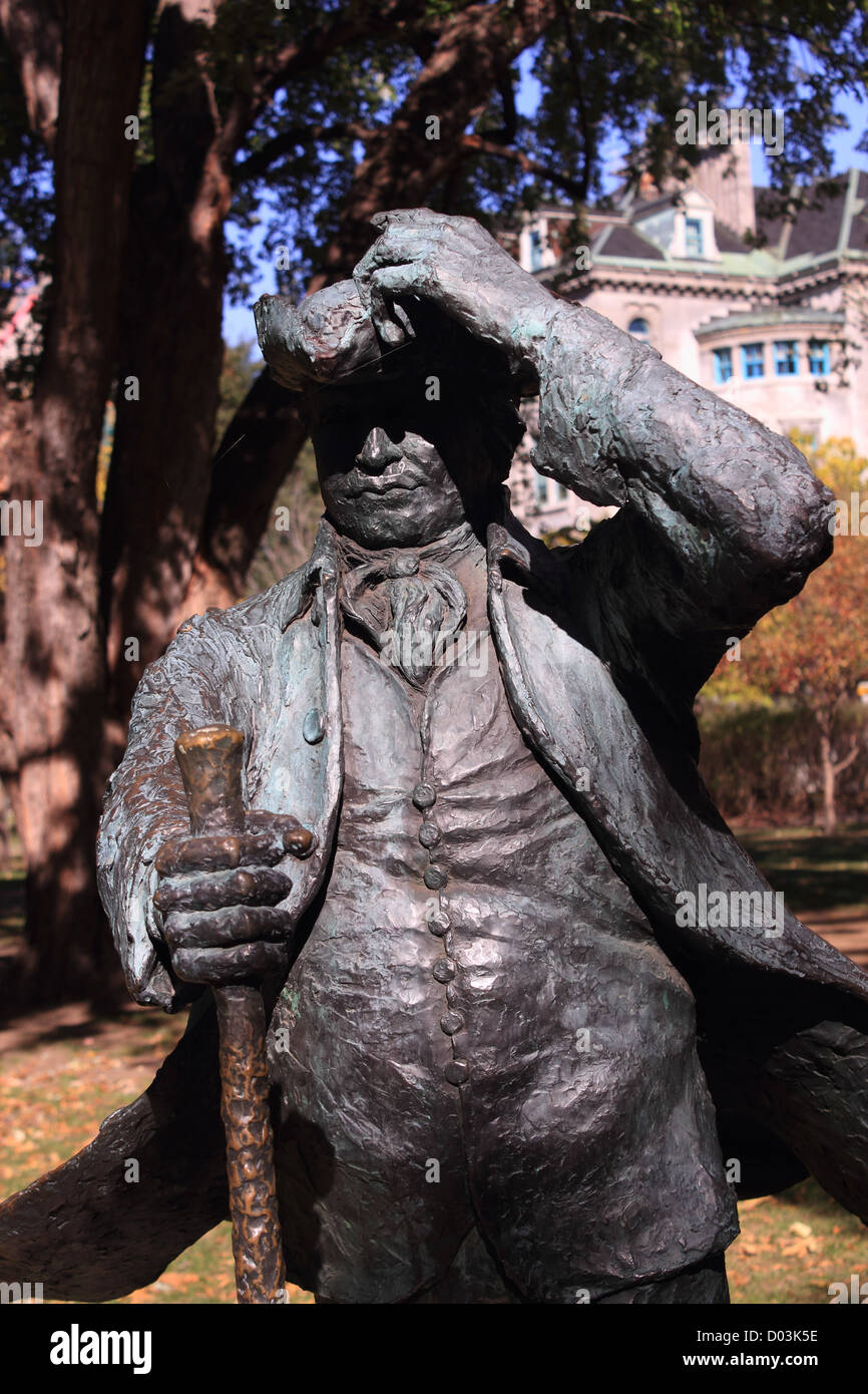 Canada Quebec, Montreal, James Mc Gill statua Foto Stock