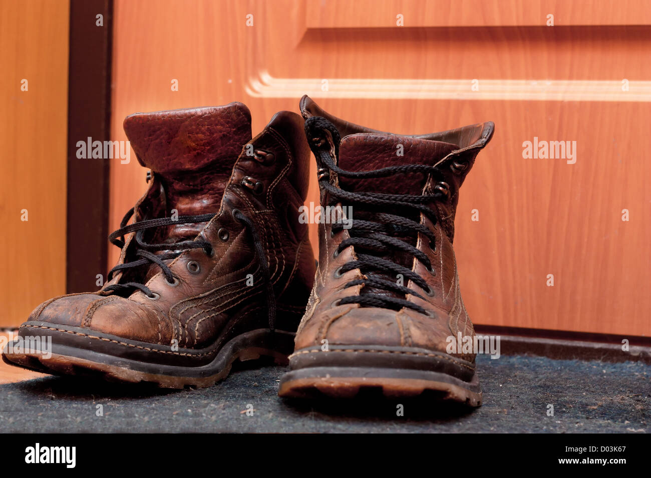 Vecchi stivali Foto Stock