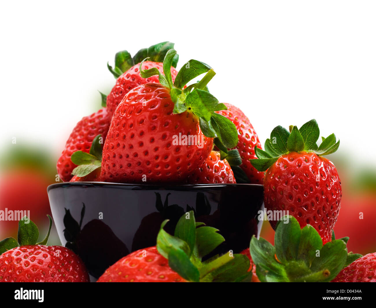 Fresche fragole sani per una dieta sana Foto Stock