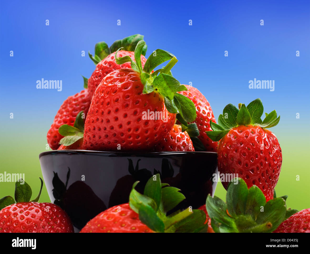 Fresche fragole sani per una dieta sana Foto Stock