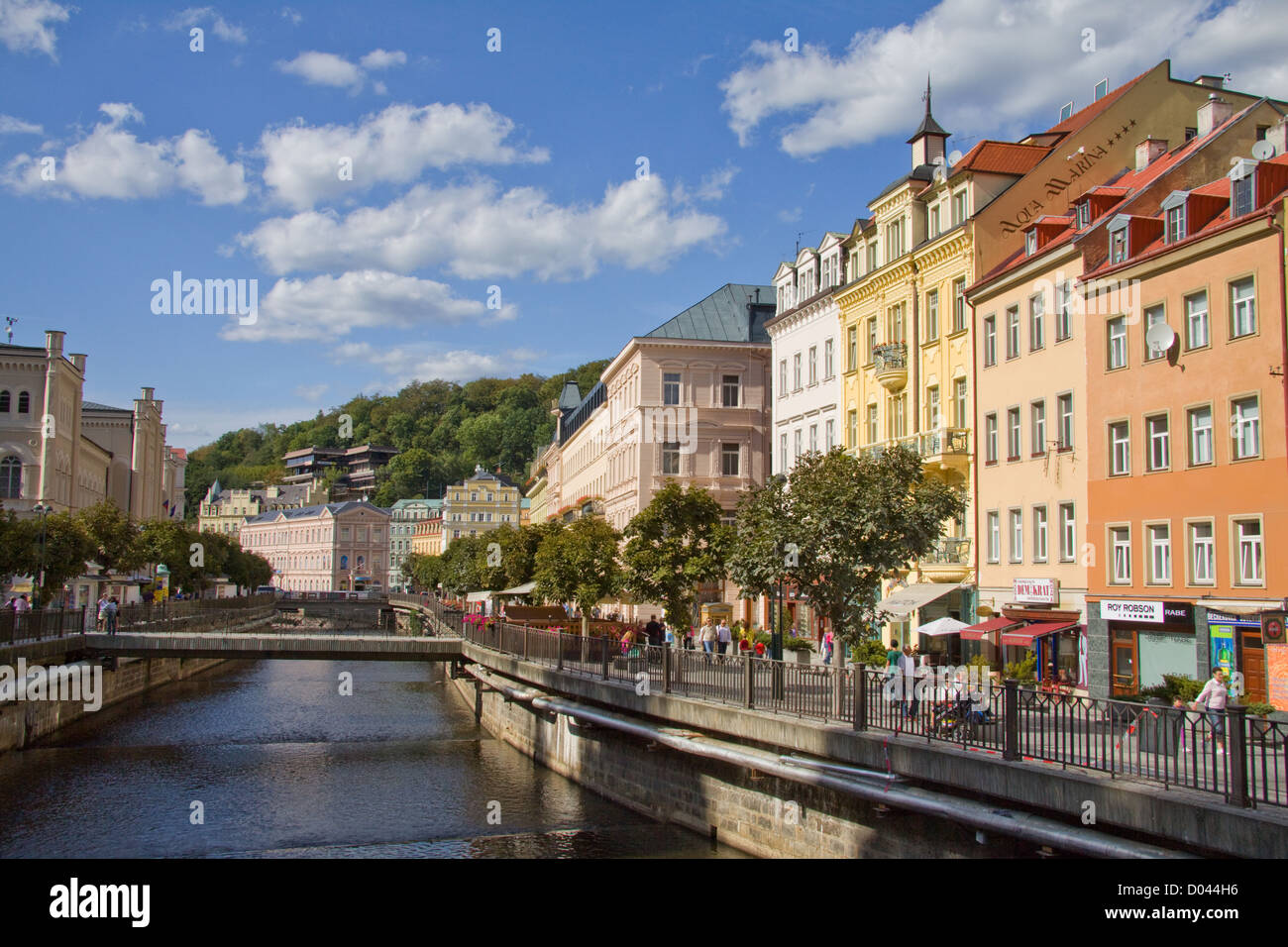 Eger a Karlovy Vary Foto Stock