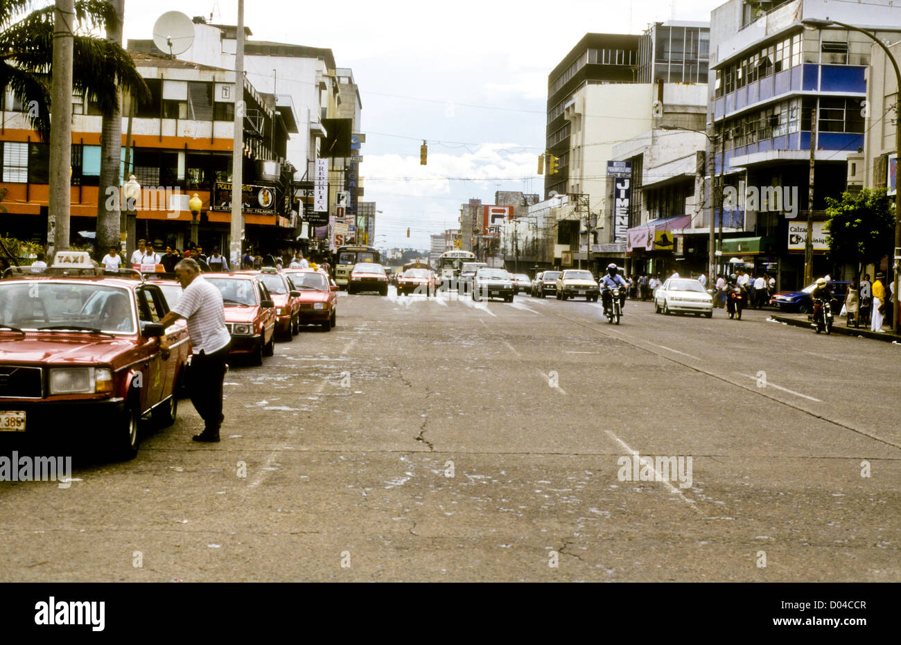 San Jose 07-1998 Digital Slide conversioni,Giardino,sulle montagne circostanti,San Jose, Costa Rica,America del Sud Foto Stock