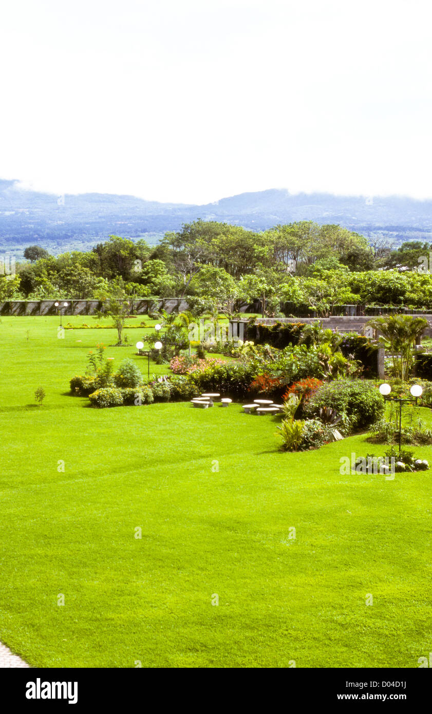 San Jose 07-1998 Digital Slide conversioni,Giardino,sulle montagne circostanti,San Jose, Costa Rica,America del Sud Foto Stock