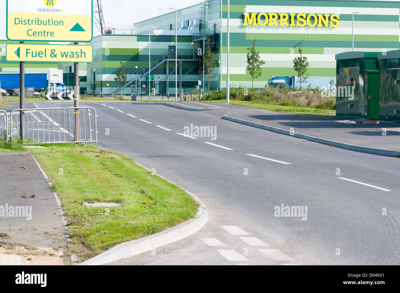 Morrisons distribution center. Bridgwater Somerset. Foto Stock