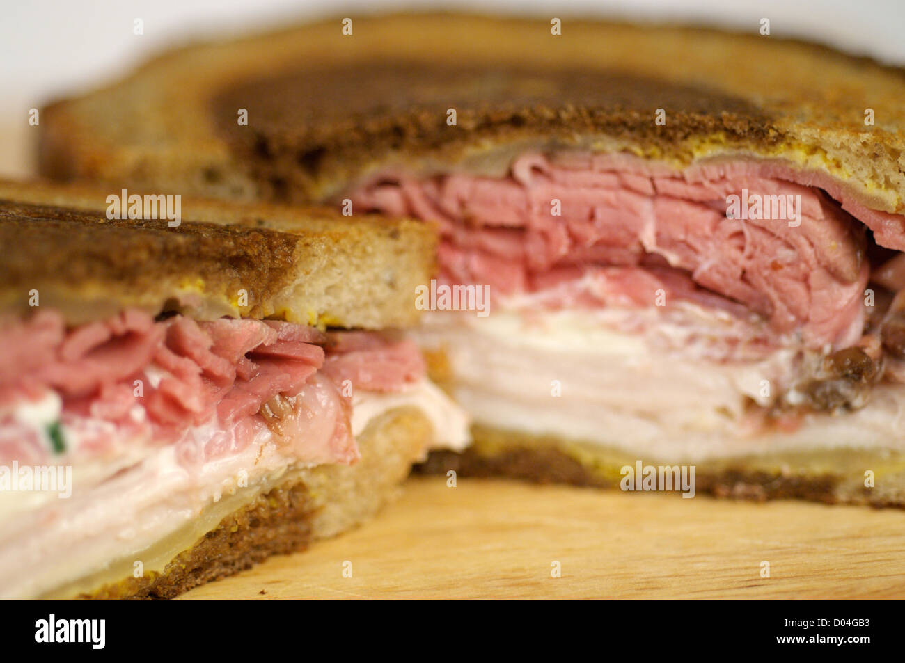 " Corned beef " e la Turchia di segala Foto Stock