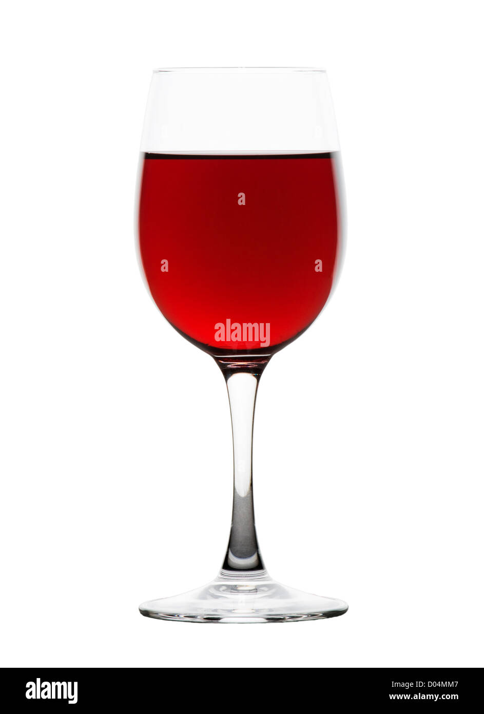 Bicchiere di vino rosso. Foto Stock