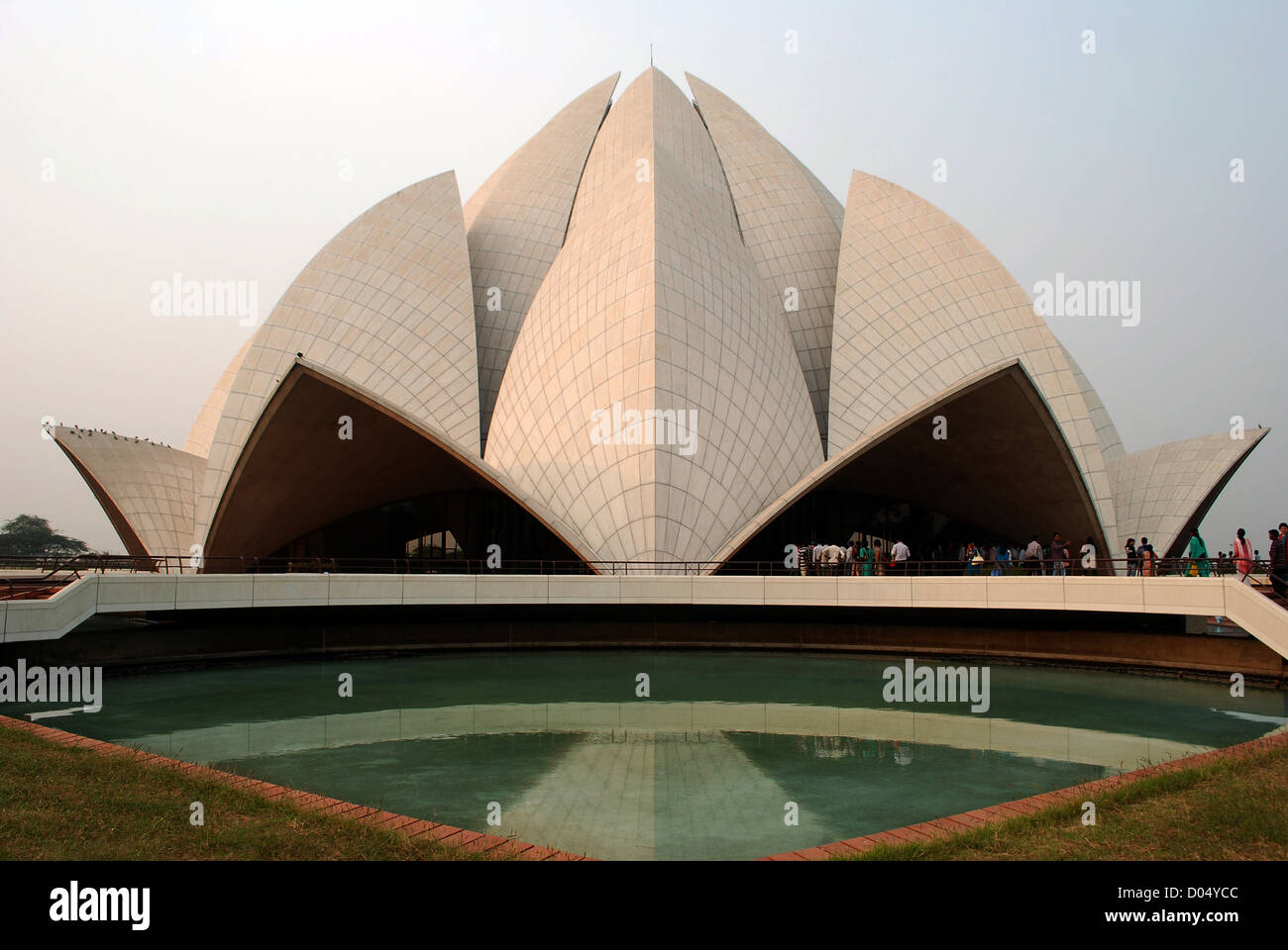 Tempio bahai o lotus temple di Delhi, India Foto Stock