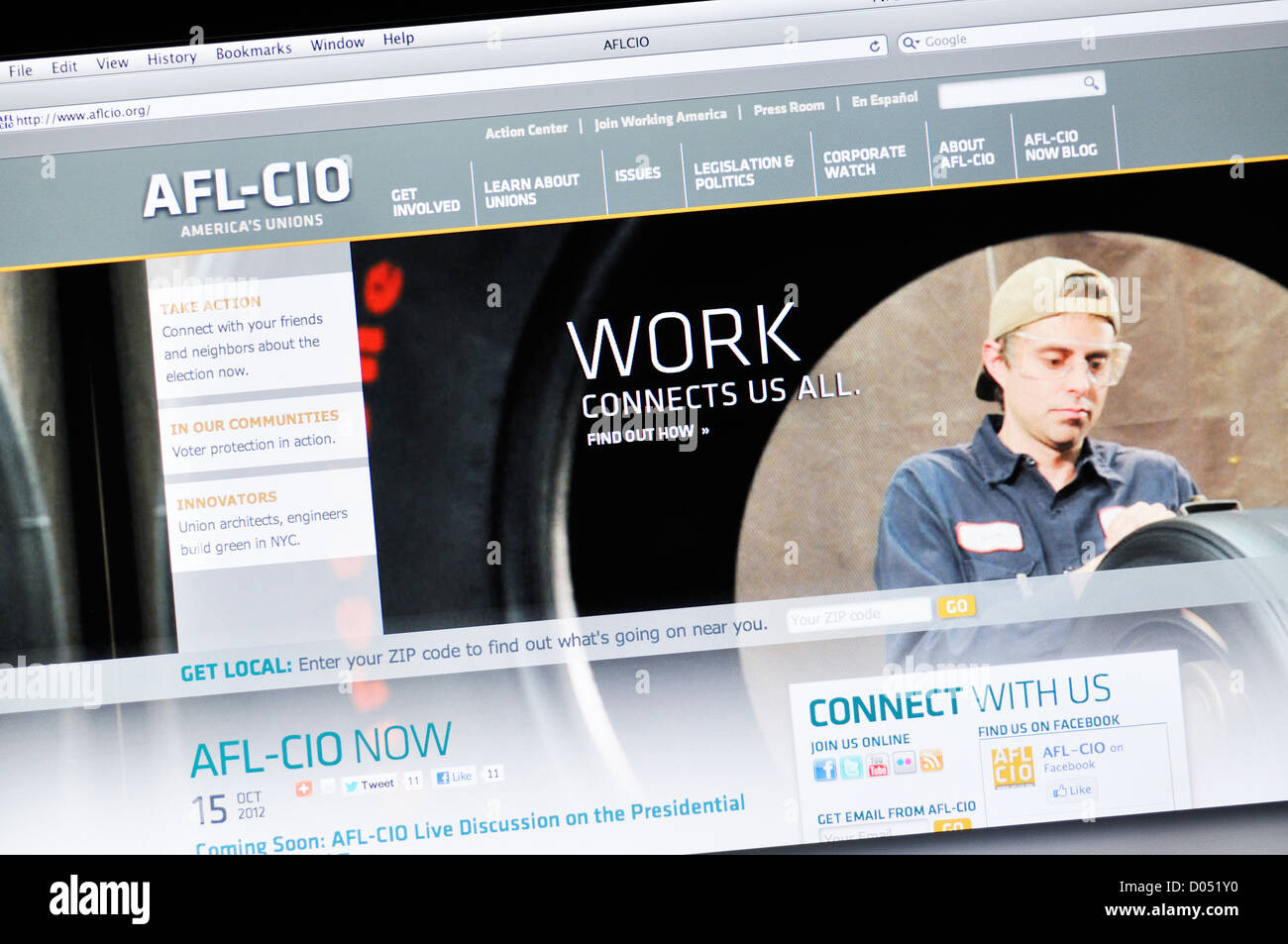 Federazione americana del lavoro e Congresso delle organizzazioni industriali (AFL-CIO) Foto Stock