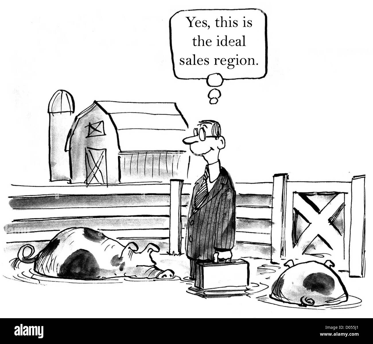 Sì, questa è la soluzione ideale per vendere nella regione Foto Stock