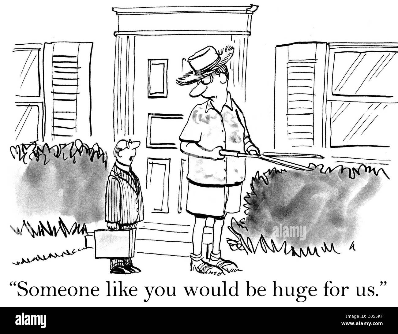 'Someone come si sarebbe enorme per noi". Foto Stock