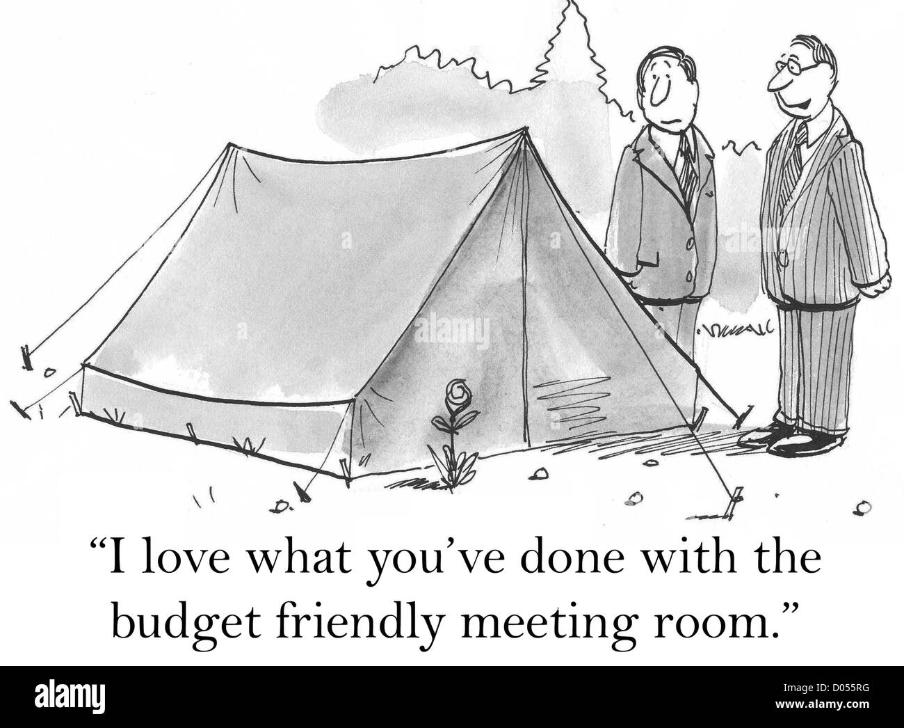 "Io amo quello che hai fatto con il bilancio accogliente sala riunioni". Foto Stock