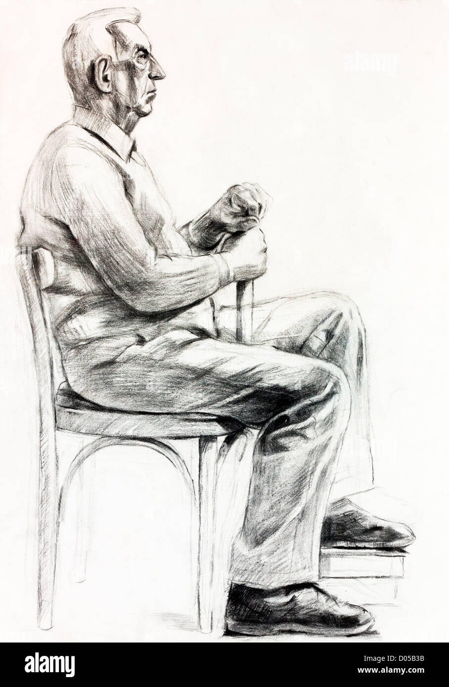 Pastello Originale O Disegno Carbone E Disegnati A Mano La