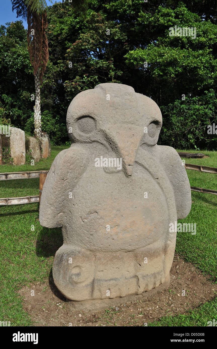 Il Parco Archeologico di San Agustin. Dipartimento di Huila. COLOMBIA Foto Stock