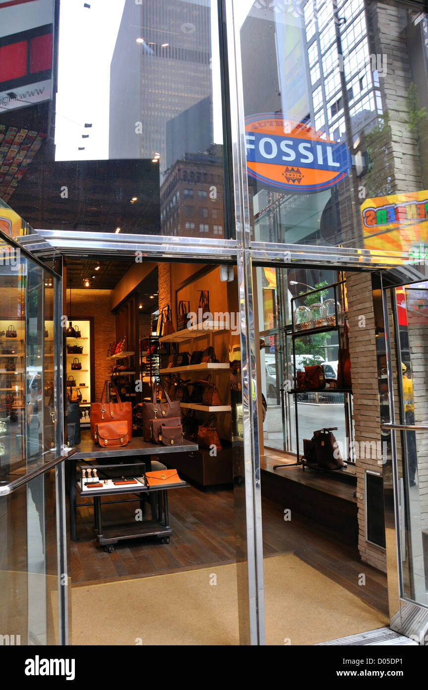 Fossil store di New York City, Stati Uniti d'America Foto Stock