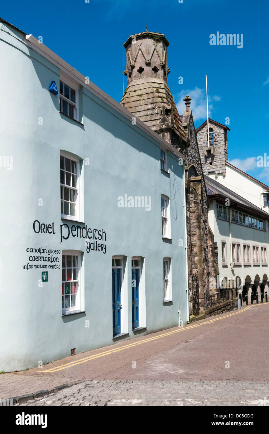Il Galles, nella contea di Gwynedd, Caernarfon, Centro di Informazioni Turistiche Foto Stock