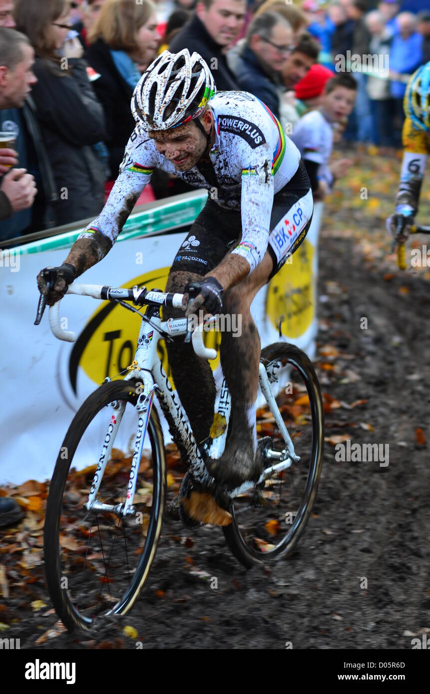 Cyclo cross Super Prestige international campionato di ciclismo il 18 novembre 2012 a Gavere , Belgio, Niels Albert Foto Stock