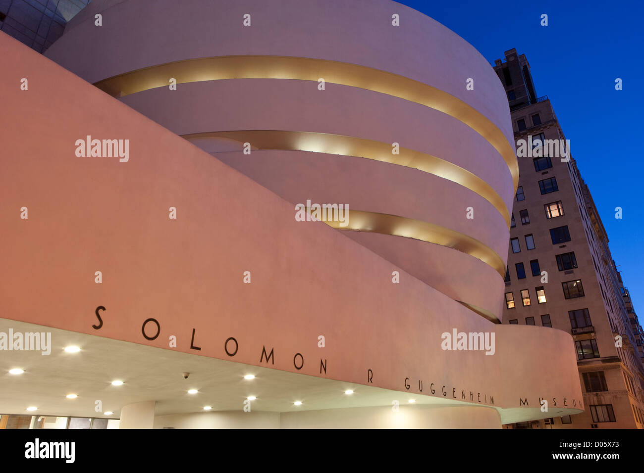 Il Solomon R Guggenheim Museum di New York, Stati Uniti d'America Foto Stock