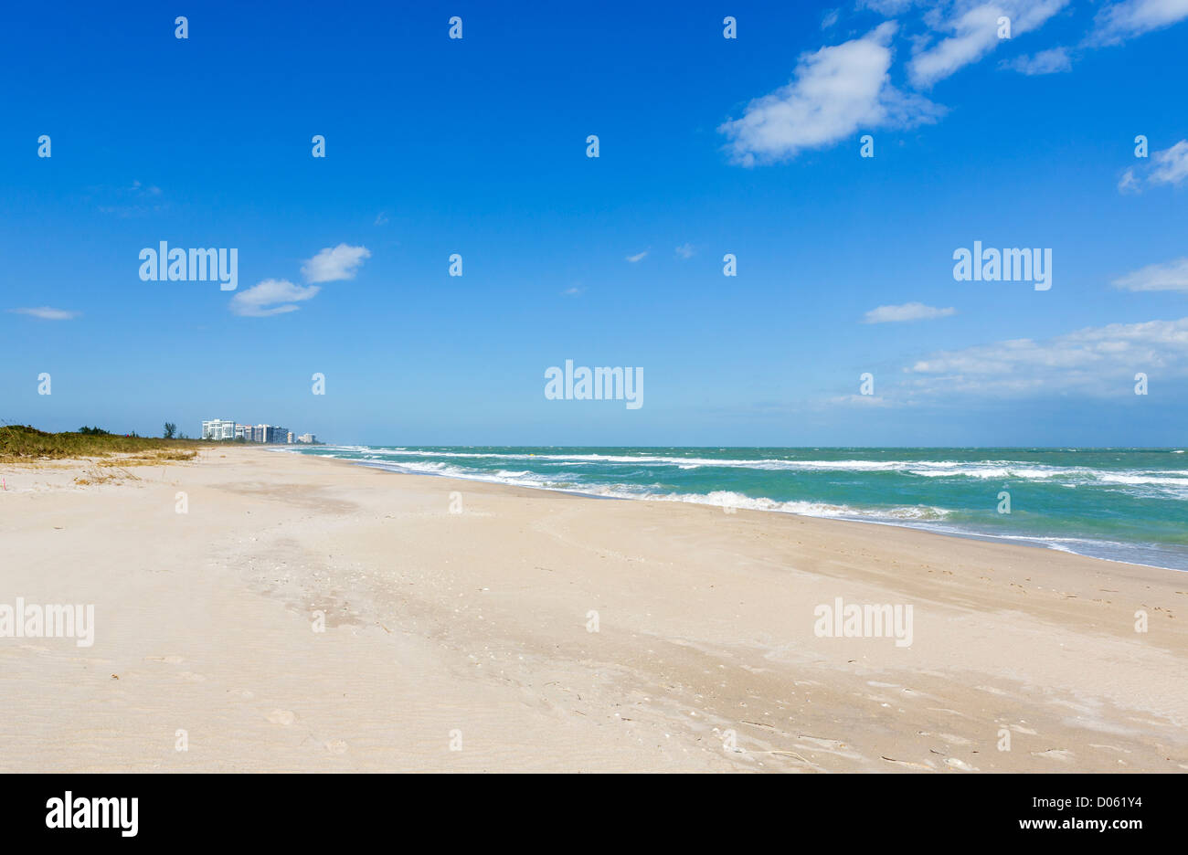 Spiaggia a Fort Pierce Ingresso parco statale, St Lucie County, Treasure Coast, Florida, Stati Uniti d'America Foto Stock