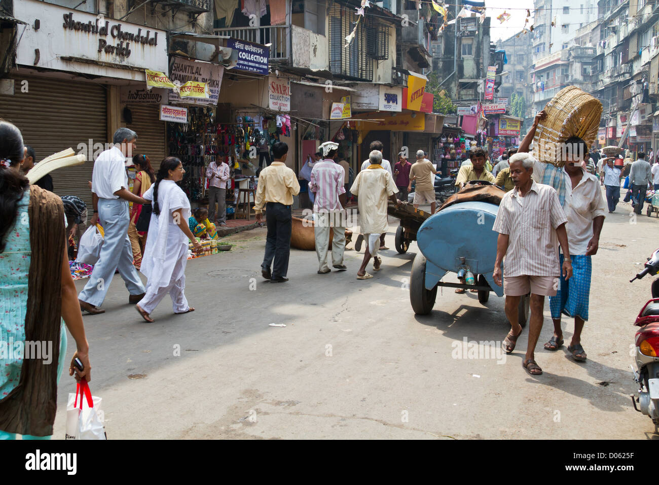 Tipica la vita quotidiana in Mumbai, India Foto Stock